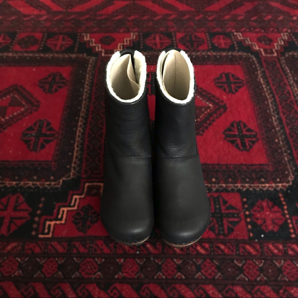 RARE NWT Sanita Silkan Low Boot Black Yak Leather